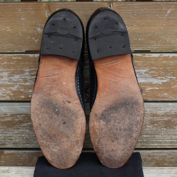 Vintage Dack's Black Prairie Oxhide Leather, Men's 7.5 D, Made in Canada - Picture 11 of 12